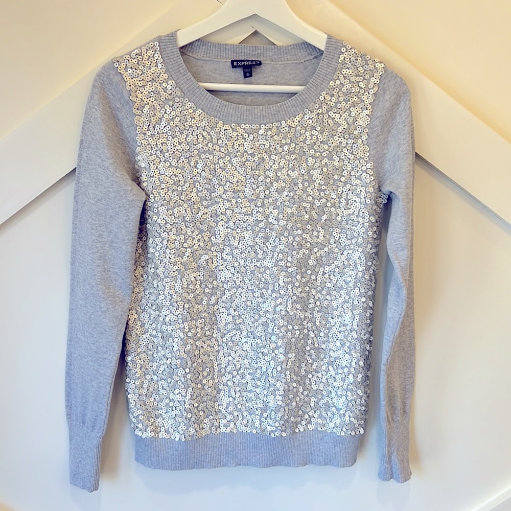 Express Grey Sweater Cotton